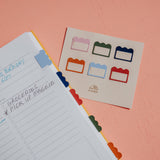 Cloud Multicolor Metal Index Tabs