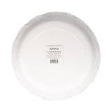 Falloween Rust Scalloped Round 10" Paper Plate