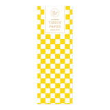 Yellow Checker Tissue Paper