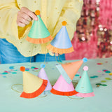 Mini Glitter Party Hats