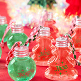 Christmas Spirit Ornaments - 10 shot glass ornaments, Christmas Party, Team Nice Naughty