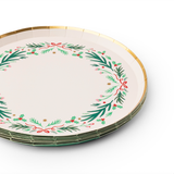 CHRISTMAS WREATH DESSERT PLATES