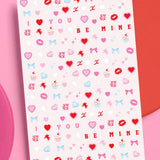 Valentine's Be Mine Nail Stickers