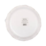 Round Pink Bows Paper Plate