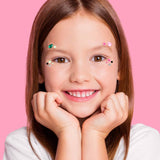 Wicked Pink Green Face Gem Set