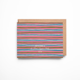 Happiest Birthday Stripe Card