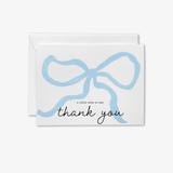 Blue Bow Thank You Cards [individually wrapped]