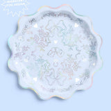 Something Blue Plates - 25 paper plates, bachelorette, bride