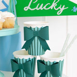 Green and Mint Bow Cup