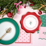 Coquette Christmas - Bows Large Party Napkins - Holiday
