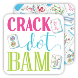 Crack Dot Bam Paper Coaster