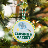 Needlepoint Ornament - Causing A Racket