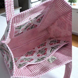 Autumn Rose Floral Tote Bag