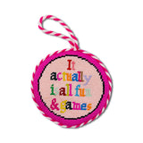 Needlepoint Ornament - Fun & Games