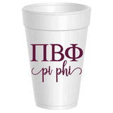 Pi Beta Phi - ΠΒΦ - Styrofoam Cups - 10 pack