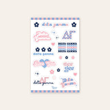 Sorority Sticker Sheet - 19 Chapters Available