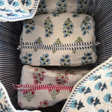 Hydrangea Quilted Duffel Bag-Blue