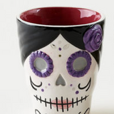 Sugar Skull Ceramic Shot Glass