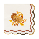 Harvest Turkey Cocktail Paper Napkins