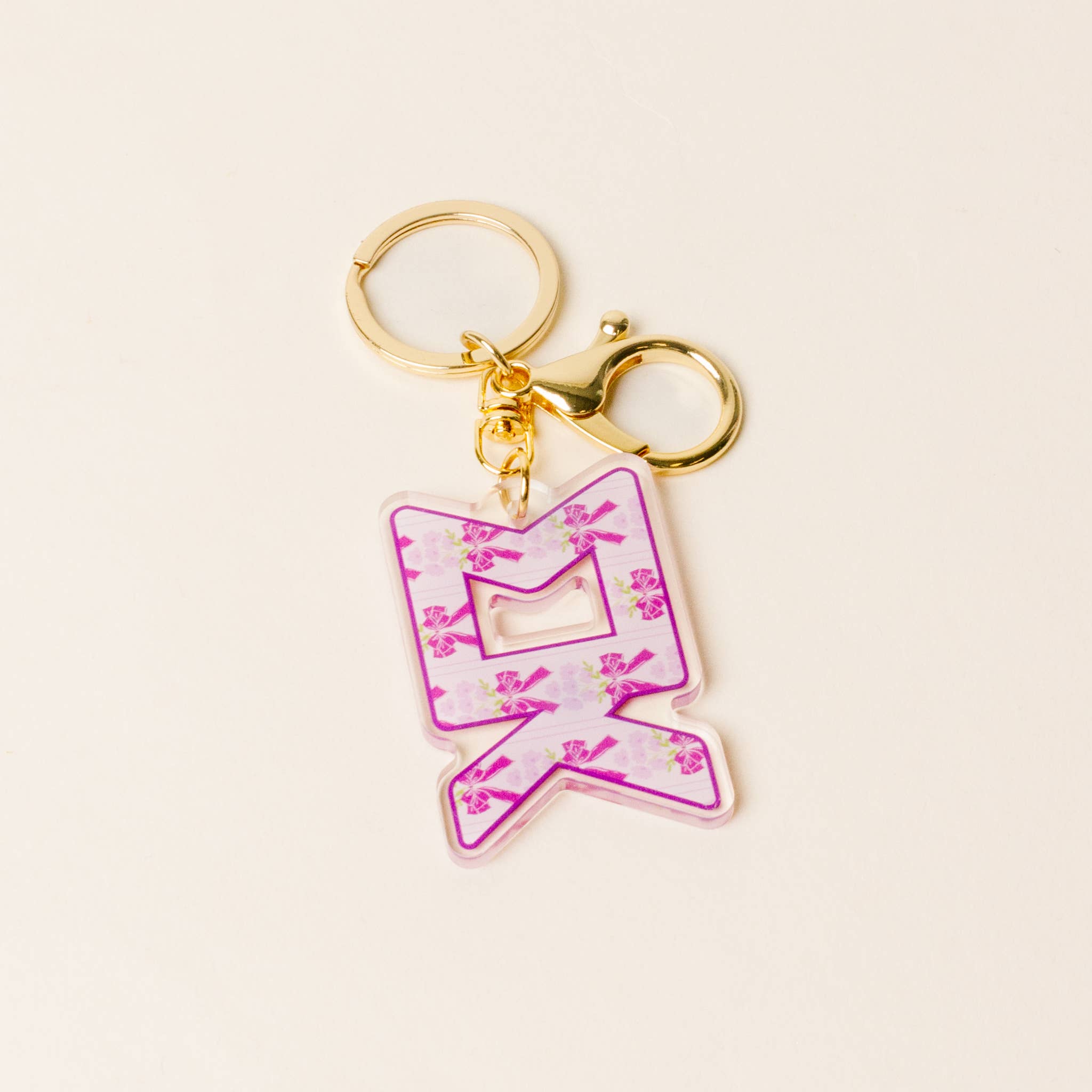 Sorority Oh So Fancy Letter Acrylic Keychain
