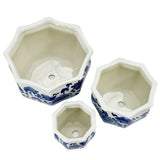 Ceramic Chinoiserie Planter Pot