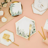 Secret Garden Party Plates - Premium Large Paper Plates