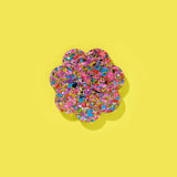 Scalloped Beverage Coaster - Happy Confetti