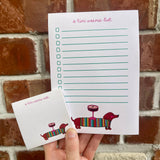 A Tini Weenie Note Dachshund Espresso Martini Sticky Notes