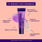 Glitter Boss | Orchid | Glitter Lip Gloss | Holographic