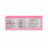 Splash-Proof Mahjong Card Holder for Pool Mahjong - Pink Scallops LARGE SIZE