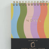 Spiral Jotter | Wavy Rainbow