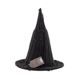 Faux Wicker Witch Hat - 15"