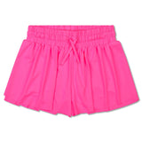 Bright Pink Butterfly Shorts (Youth Large (14))