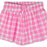 Pink Gingham Butterfly Shorts (Large (14))