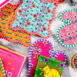 Turquoise Pot Holder & Oven Mitt
