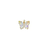 Clear Stone Butterfly Charm