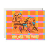 Puppy Vibe friendship greeting card