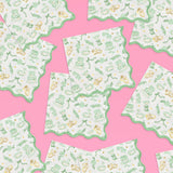 Bach Napkins Green Pattern