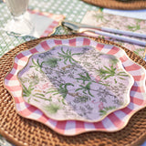 Palm Beach - Pink & Green Large Paper Plates