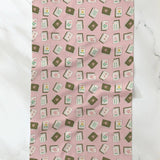 Flower Tiles Tea Towel