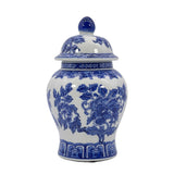 Small Chinoiserie Ceramic Decorative Tea & Ginger Jar 8"