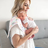 3 Pack Premium Burp Cloths - Bloom
