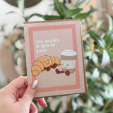 Great Pair Croissant + Latte Jelly Card