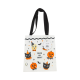 Vintage Halloween Characters Canvas Tote Bag