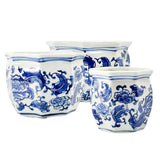 Ceramic Chinoiserie Planter Pot