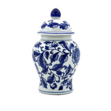 Small Chinoiserie Ceramic Decorative Tea & Ginger Jar 8"