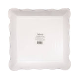 Cream Scalloped Square Plate