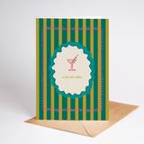 A Tini Bit Older Martini and Olives Birthday Greeting Card