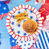 Blue Stars Paper Plate - 9"