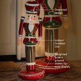Peppermint Inflatable Nutcracker - 3.5 ft